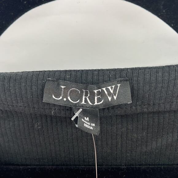 J. Crew Women's Vintage rib boatneck T-shirt with embellishments - Black - M NWT - Picture 3 of 8